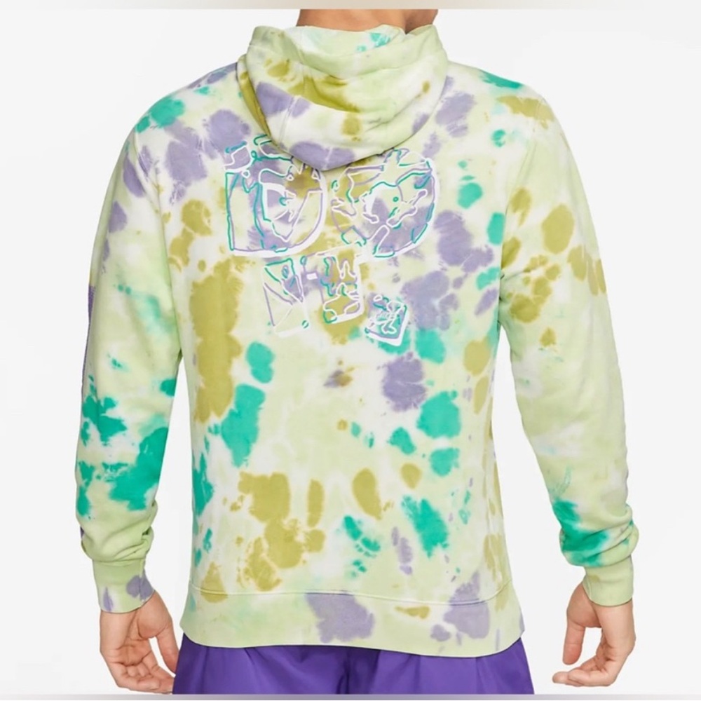 Nike Sportswear Club Fleece Men's Ice-Dye Pullover Hoodie and Shorts Set size S